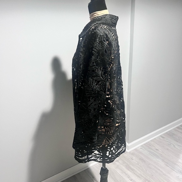 Chico’s The Travelers™ Collection Black Lace Jacket - Picture 3 of 11